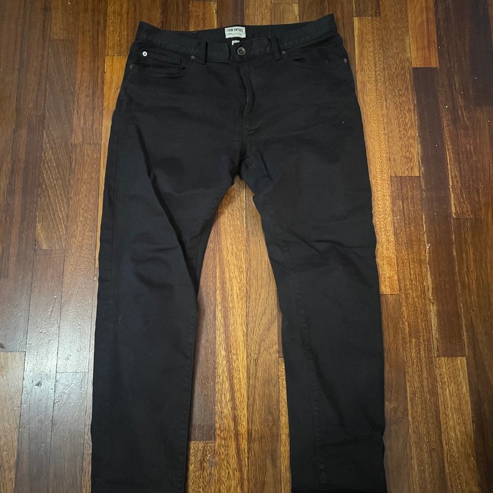 Todd Snyder Slim Fit Five Pocket Chino Pants - Black - 32" x 30"